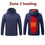 Thumbnail: Men 9 Areas Heated Jacket USB Winter Outdoor Electric Heating Jackets Warm Sprot