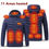 Thumbnail: Men 9 Areas Heated Jacket USB Winter Outdoor Electric Heating Jackets Warm Sprot