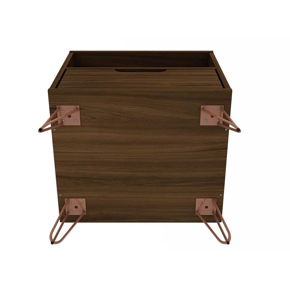 Thumbnail: Manhattan Comfort Rockefeller 1.0 Mid-Century- Modern Nightstand with 1-Drawer i