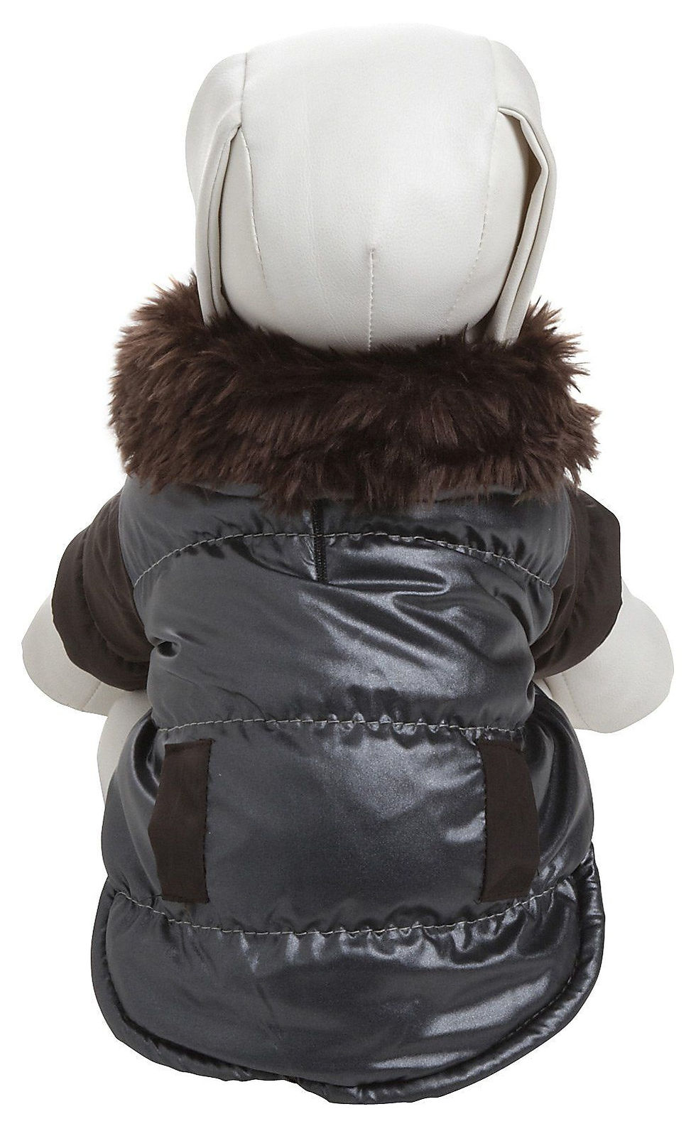 Thumbnail: Ultra Fur 'Track-Collared' Metallic Pet Jacket