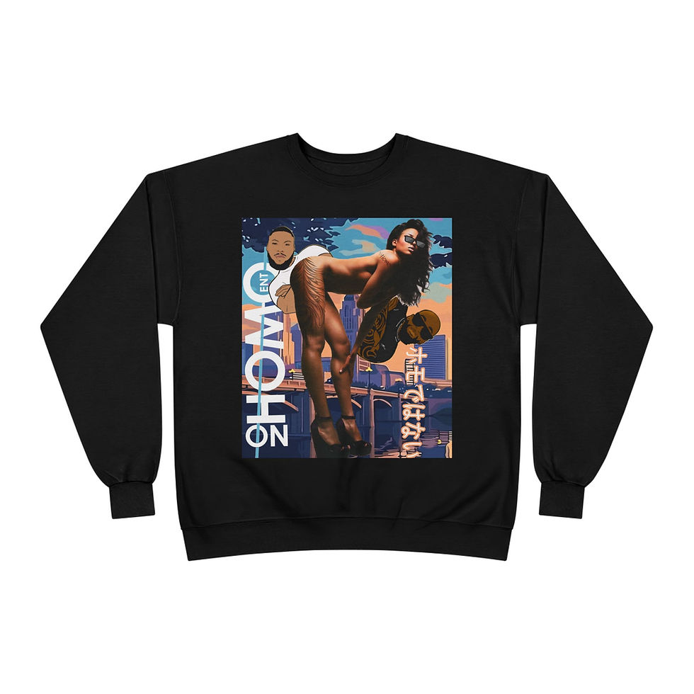 Thumbnail: Ciara X Nohomo Graphic Crewneck Sweatshirt — Retro Surf Pinup Collage