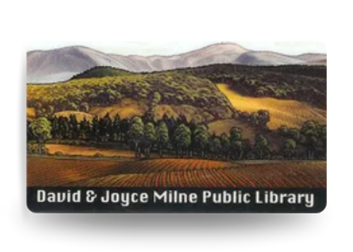 David and Joyce Milne Library Card