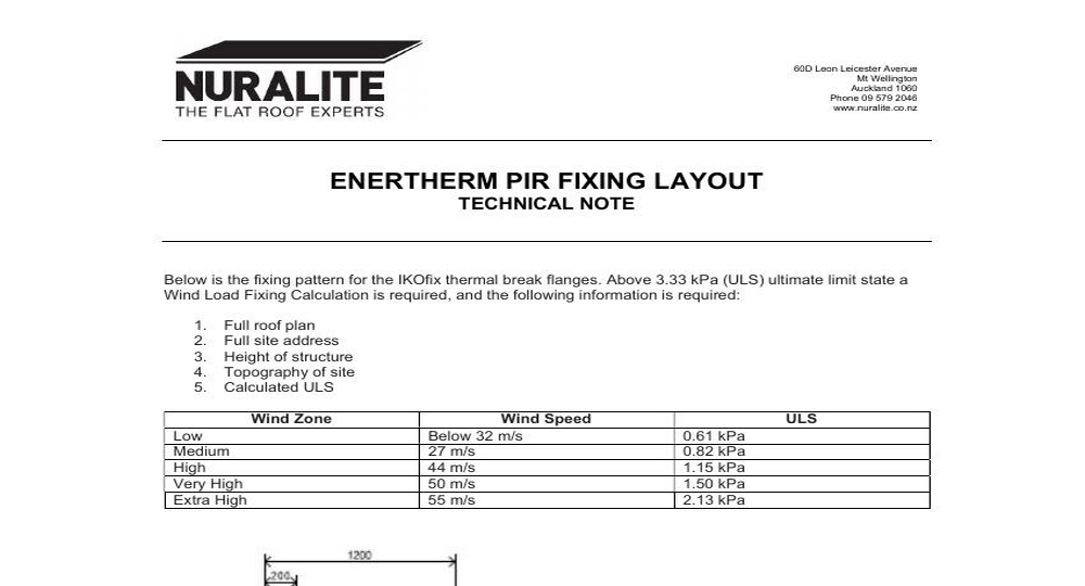 ENERTHERM MECHANICAL FIXING REQUIREMENTS FEB 2020