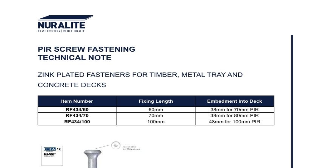 PIR SCREW FASTENING TN