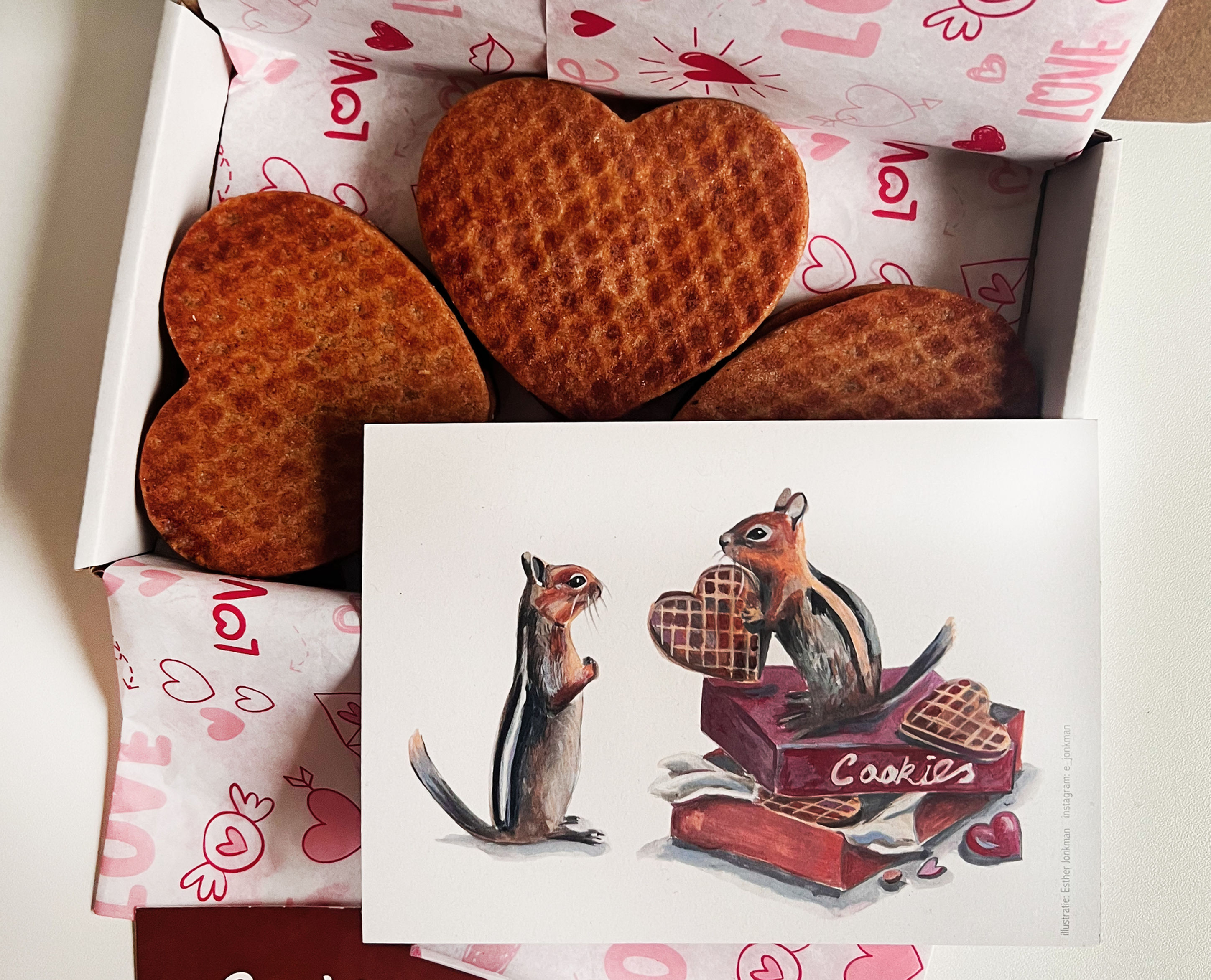 Brievenbushartjes met kaart