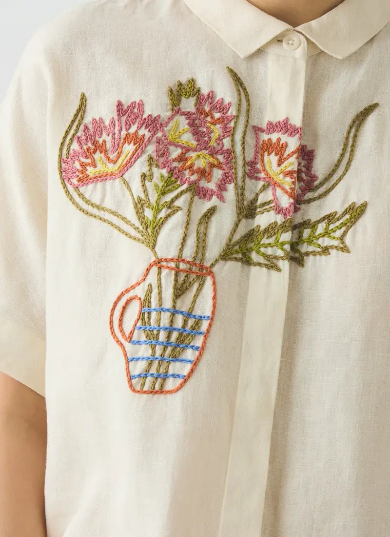 Miniaturbild: Embroidered Al Fresco Linen Shirt von Toast