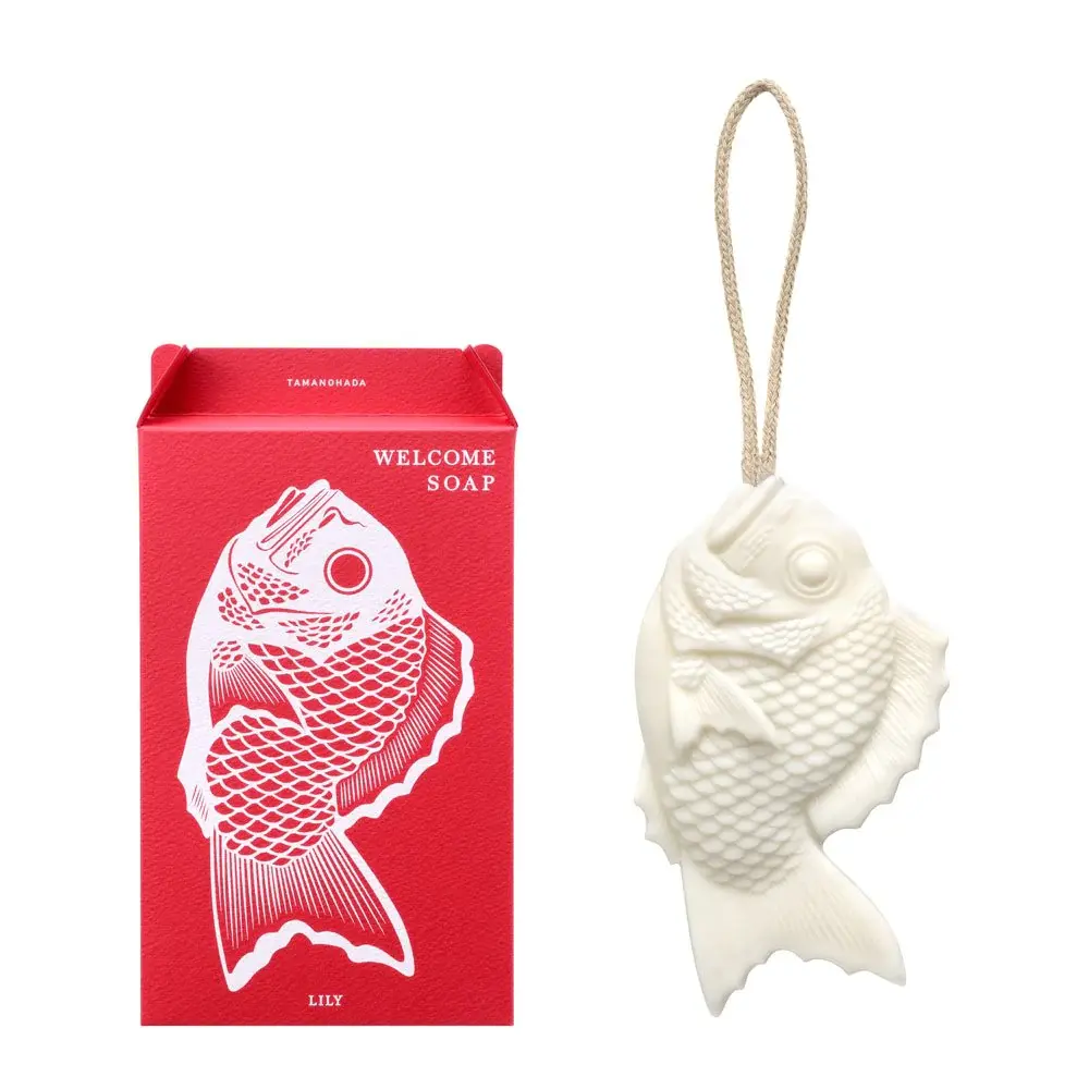 Goldbrassenfisch aus Seife an Leinenkordel