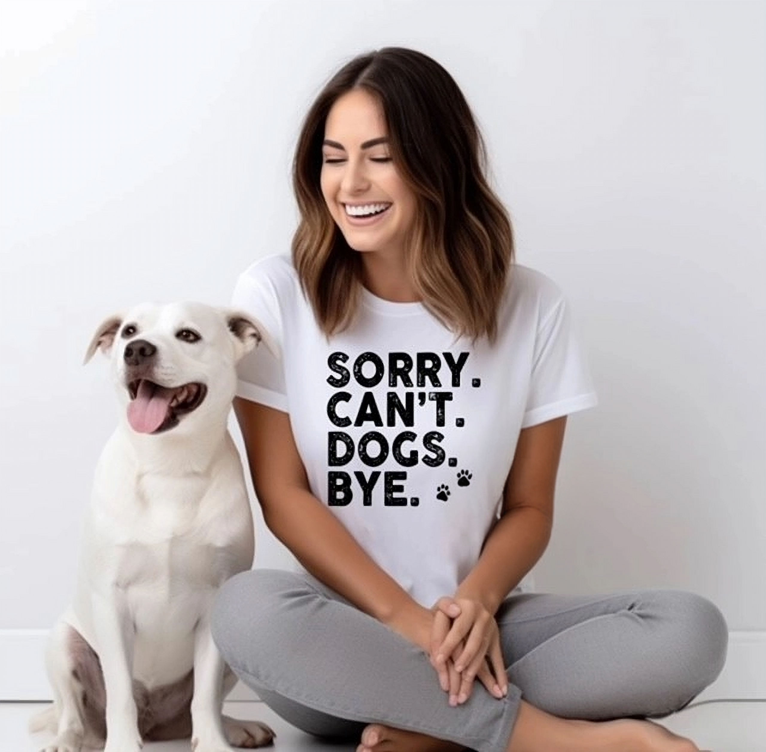 SORRY. CAN'T. DOGS. BYE.