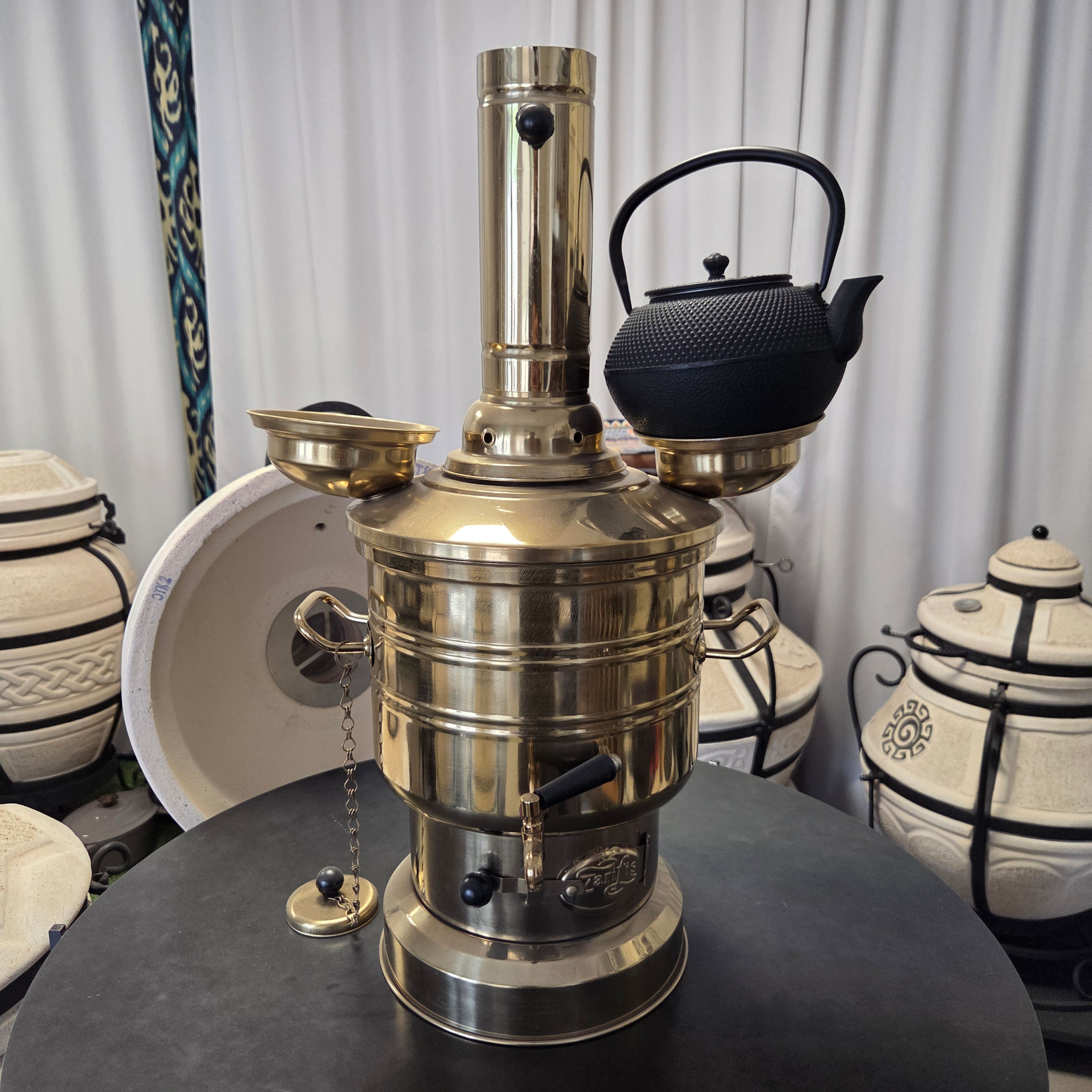 Samowar Turecki Zarifis 6L GOLD + imbryk 1,2L