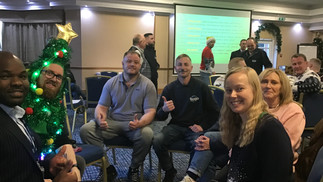 Quiz team at the HUgo Technology Christmas Meeting