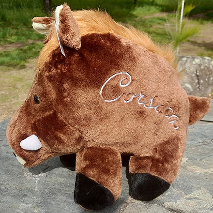 Onwomania Peluche Sanglier Marron – 22 Cm – Animal Doux Et Original – Cadeau Ou Décoration