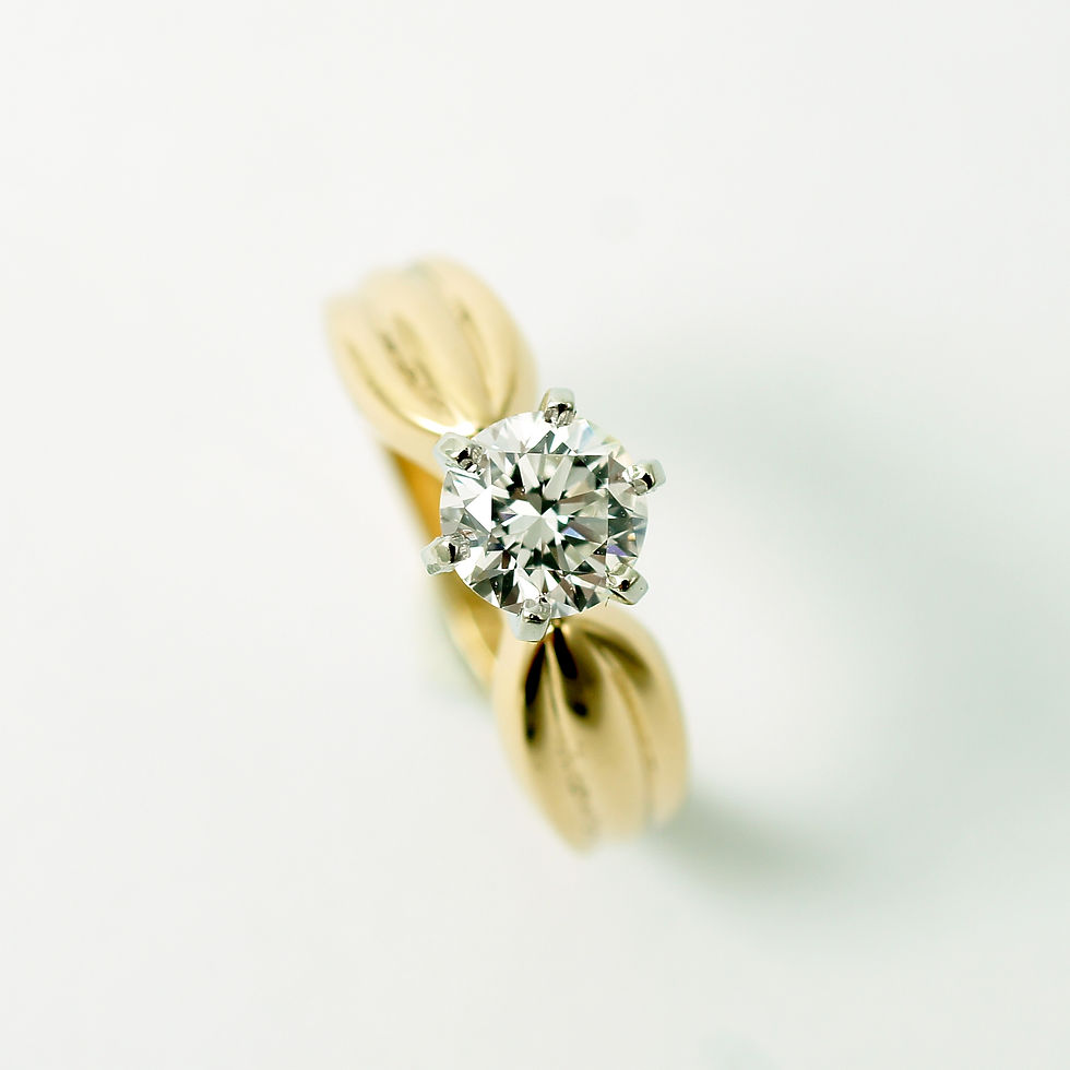Miniatura: Pierścionek "Klasyka w platynie 0,72ct"
