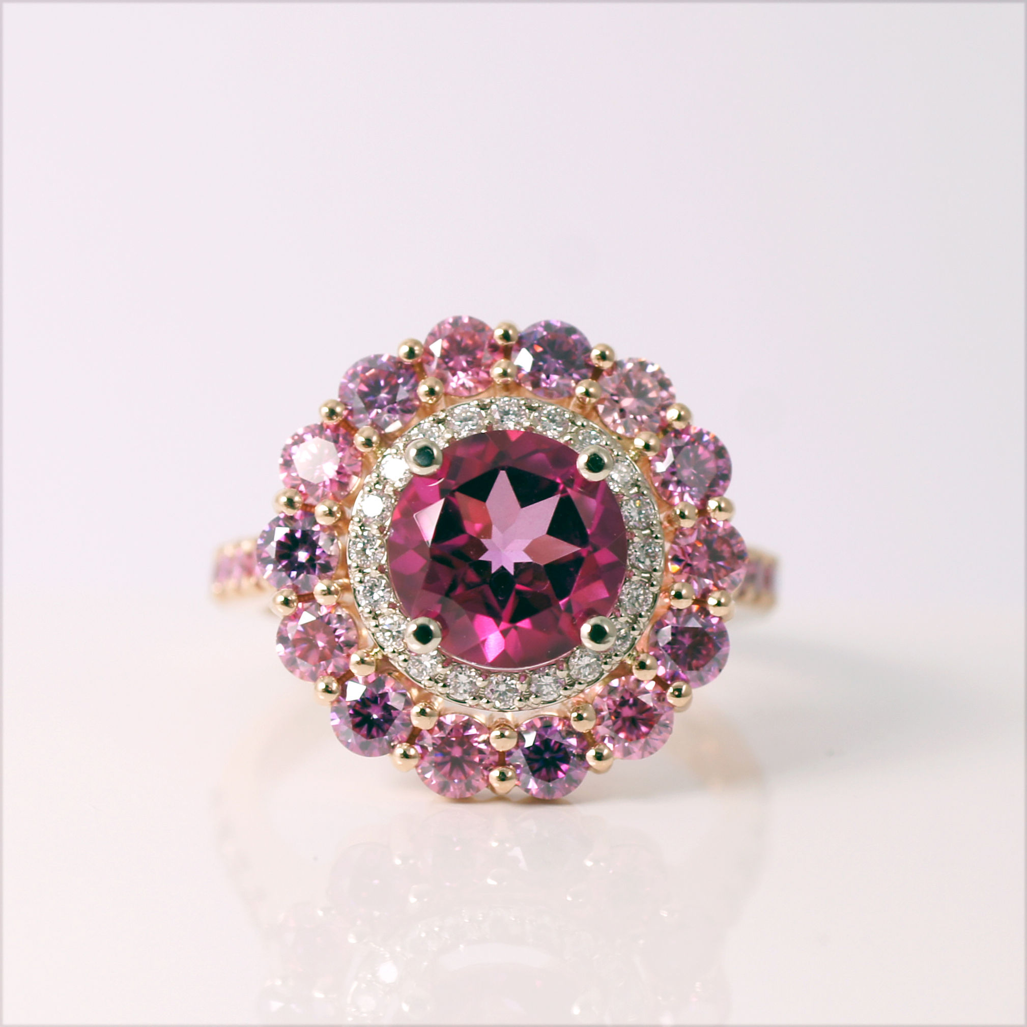 Pierścionek "Cały na różowo"