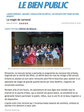 Spectacle epoustouflant avec la participation des enfants à Dijon, Bourgogne, Franche Comté, Grand est, pour comités d'entreprises, ce, carnaval, Noël etc