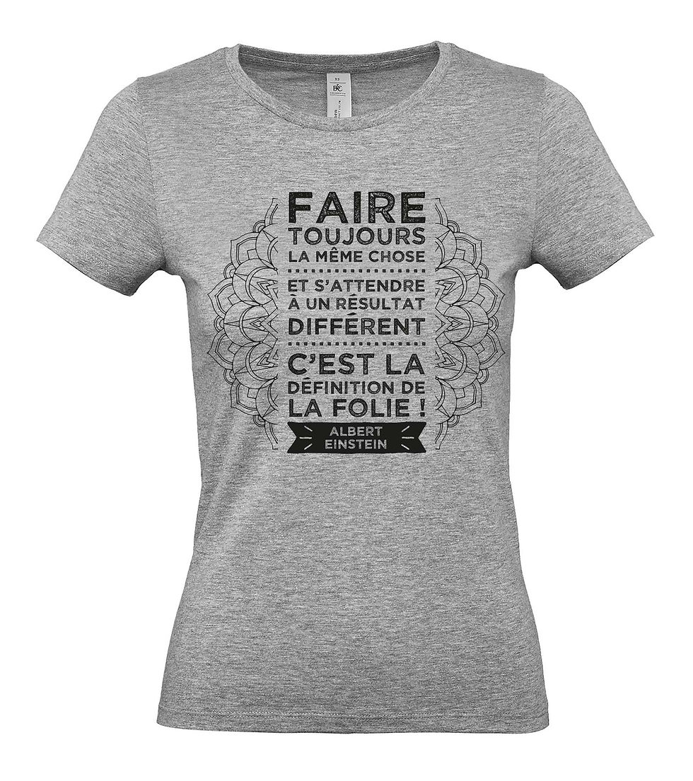 Miniature : T-shirt Femme "Définition de la folie..."