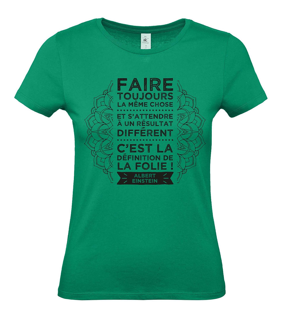 Miniature : T-shirt Femme "Définition de la folie..."