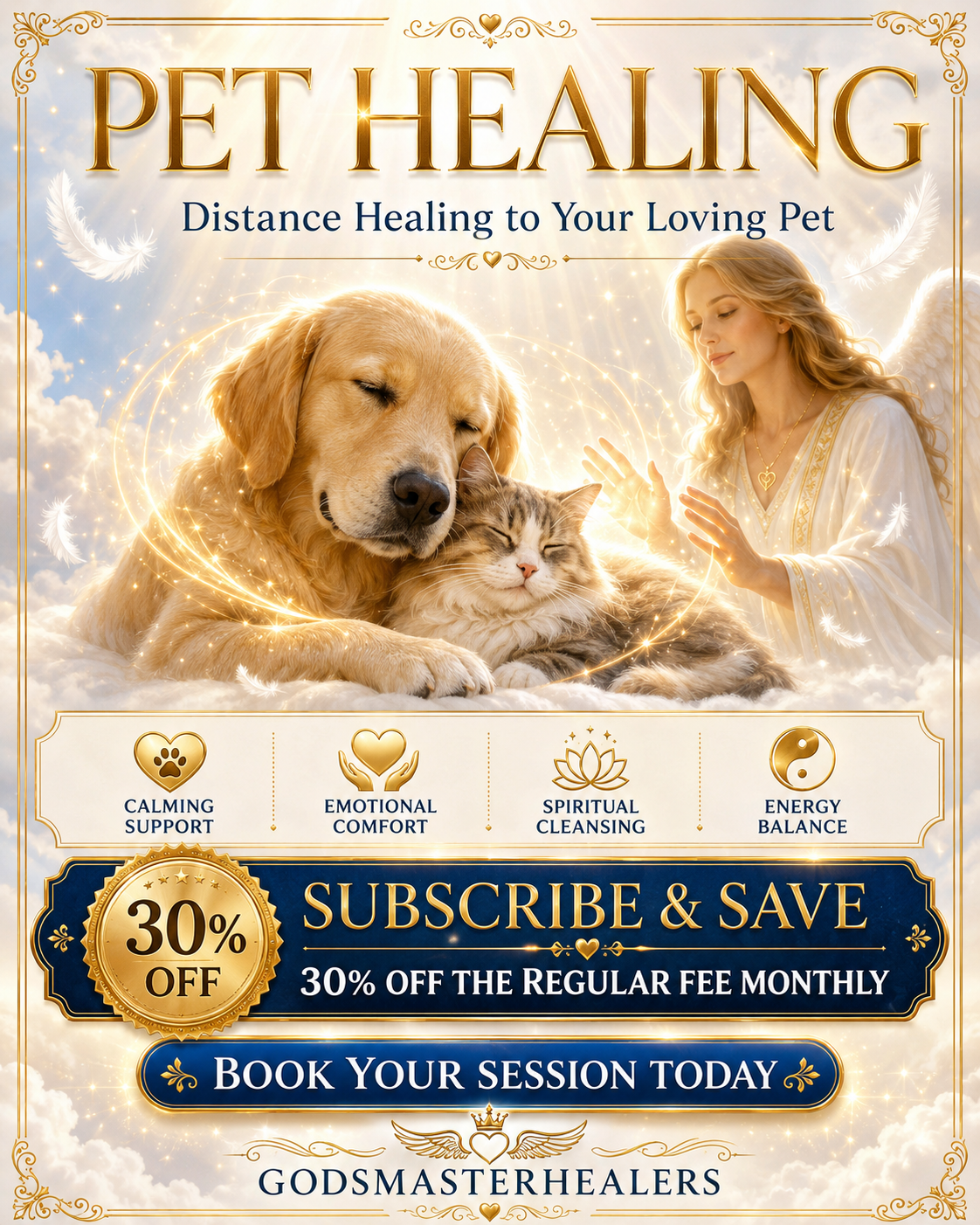Pet Healing- Distance Healing to your loving pet