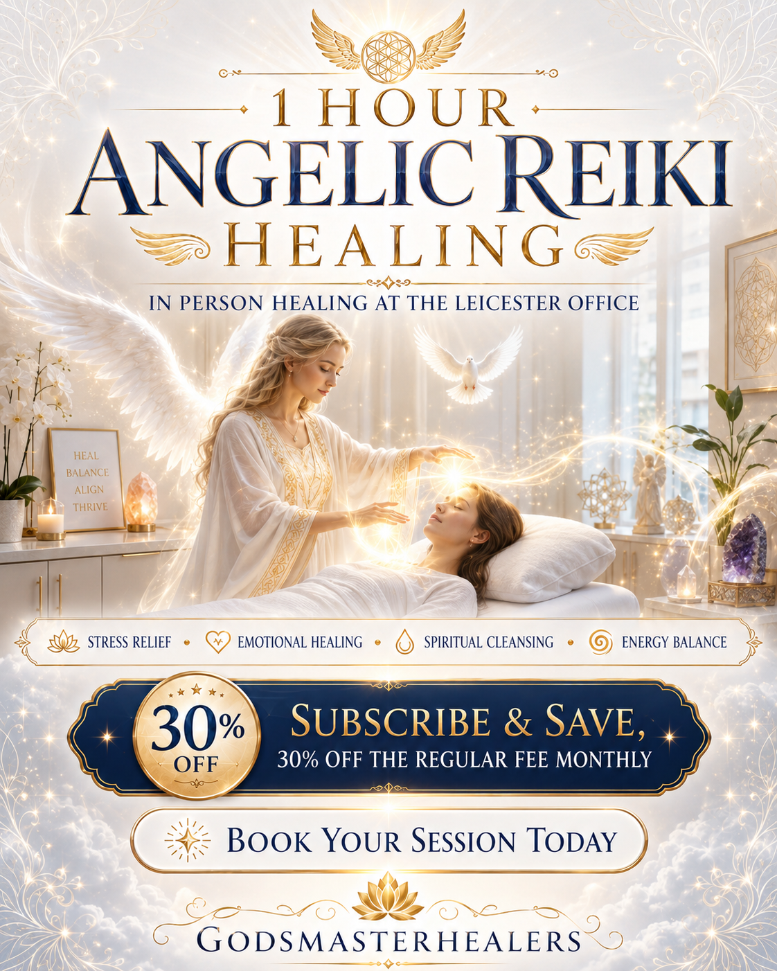 Angelic Reiki Healing Session, Leicester Office, 1 Hour