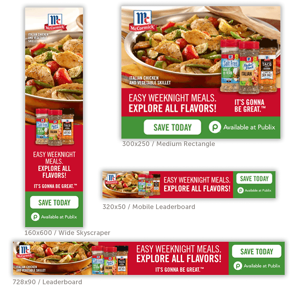 McCormick Spices Digital Ads