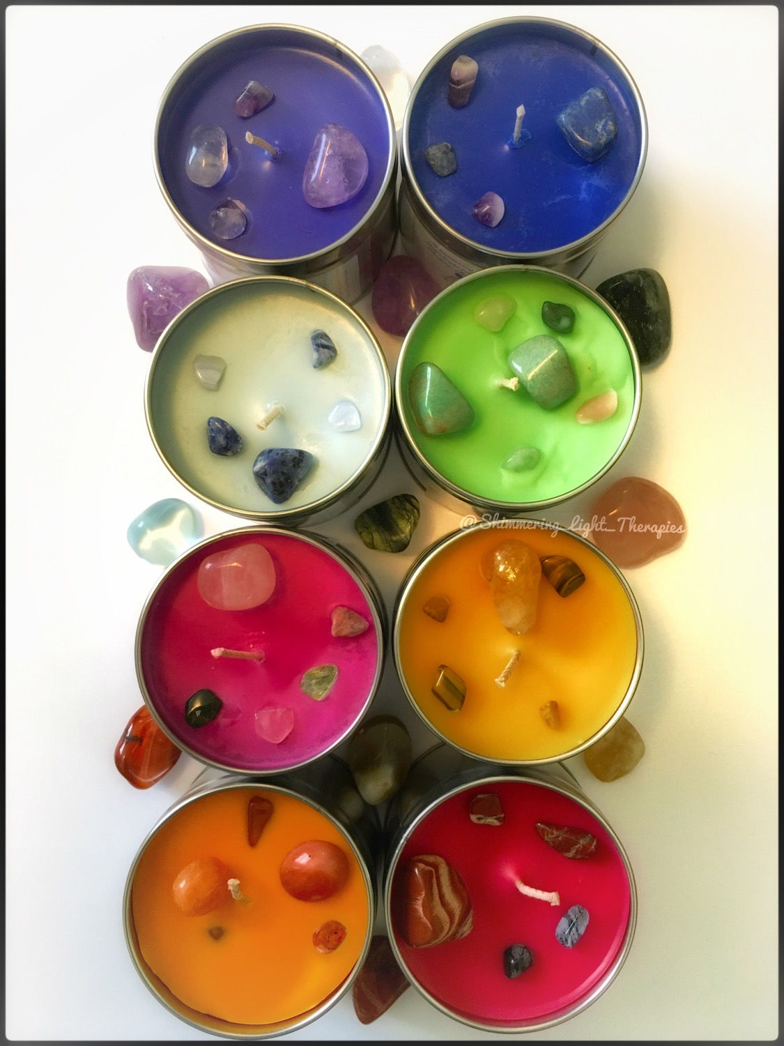 Crystal Chakra candles