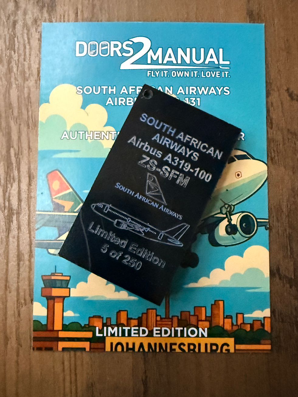 Thumbnail: South African Airways A319 ZS-SFM composite rudder tag
