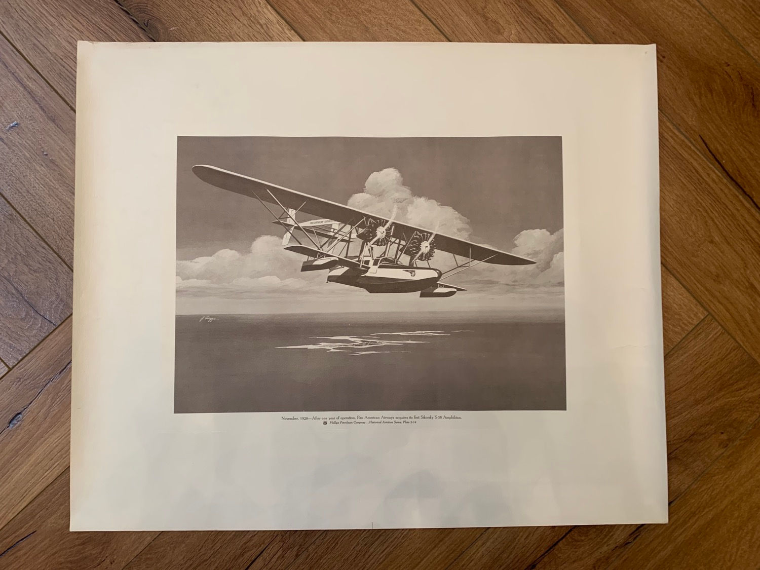 Pan American Sikorsky picture (44x54xcm)