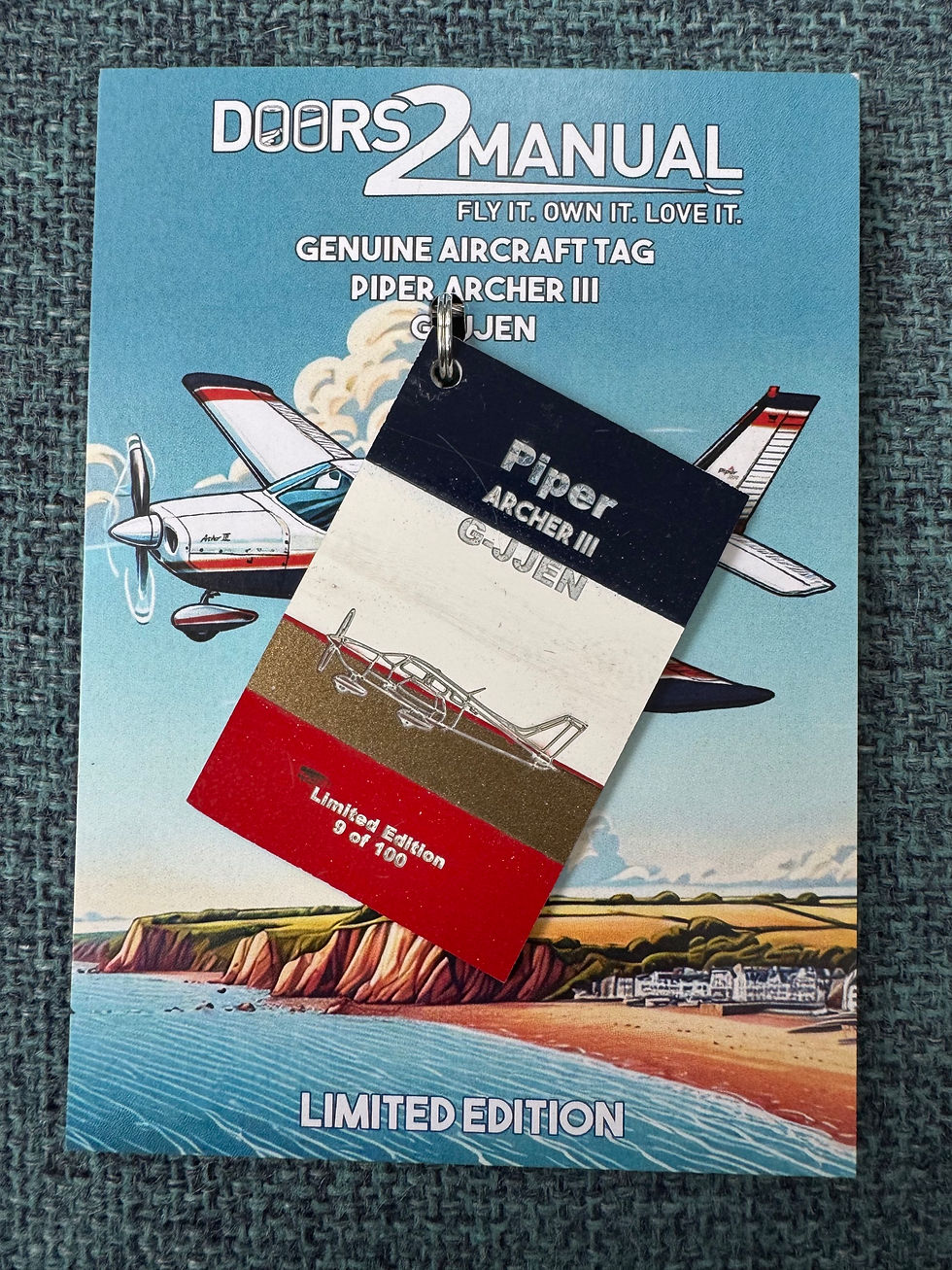 Thumbnail: G-JJEN Piper PA-28-181 Archer 111 wheel fairing tag 