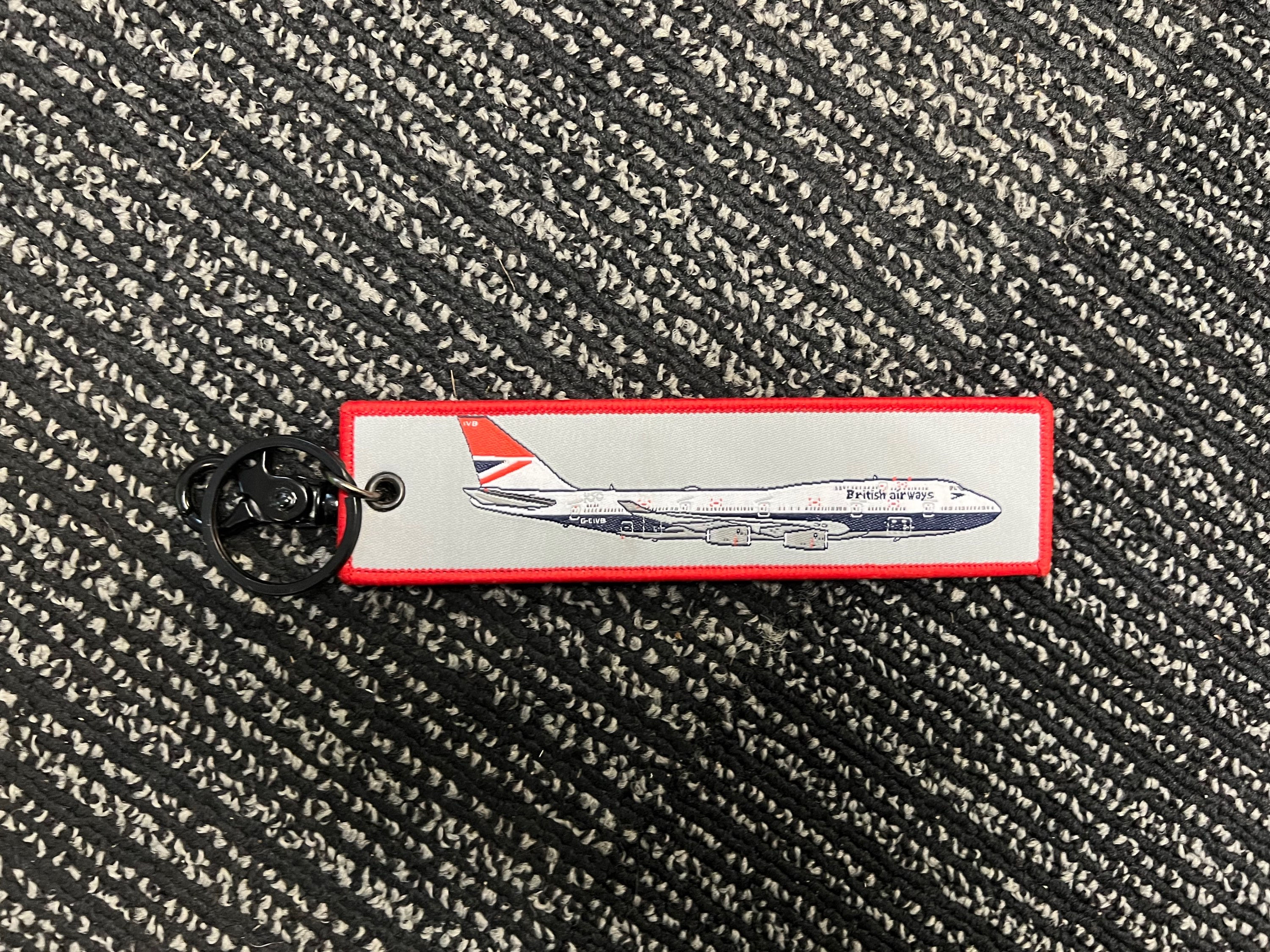 BA Negus Inspired Remove Before Flight Keyring 