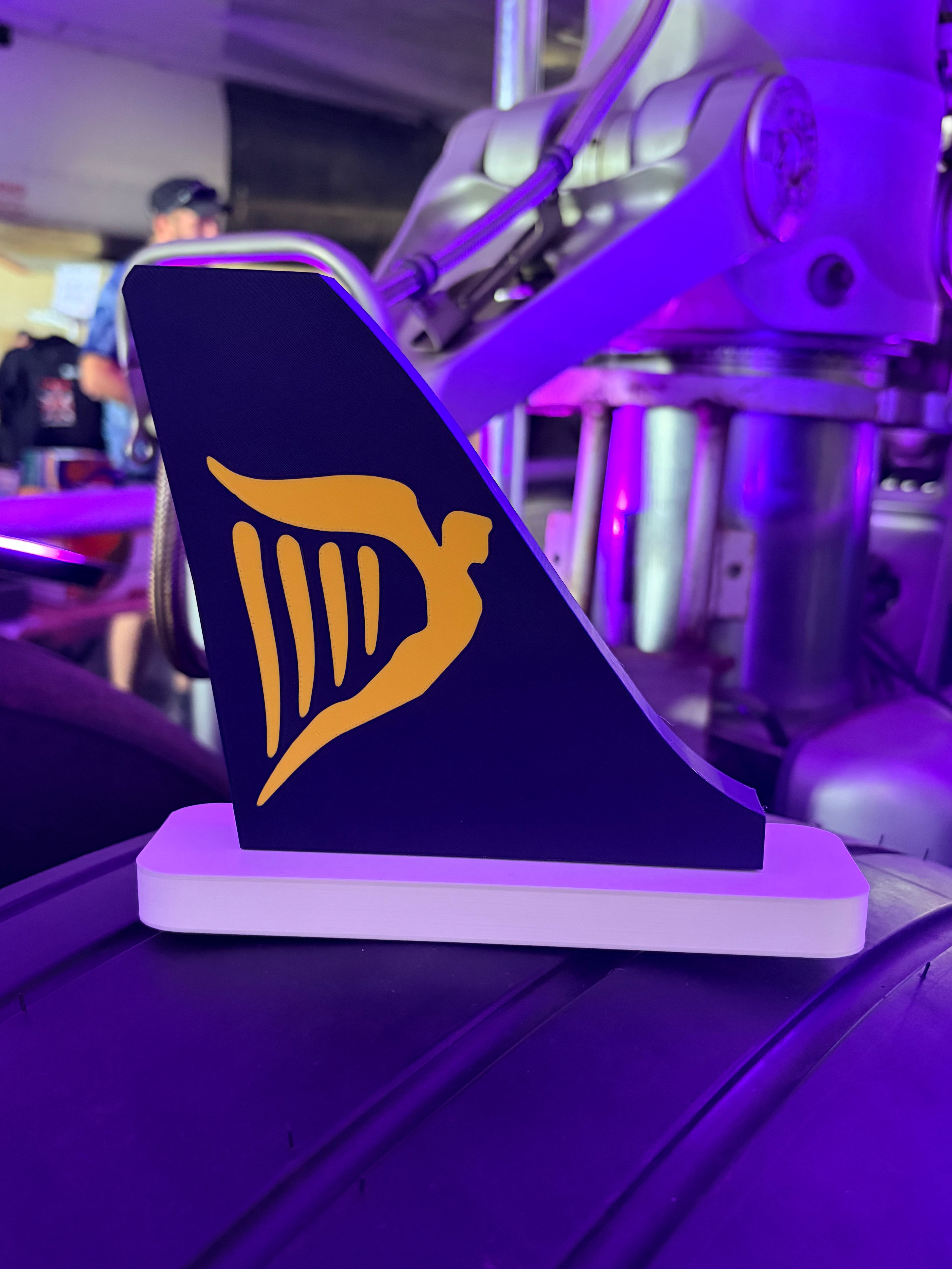 Ryanair inspired 3D airline tail desk display (or airline of your choice)
