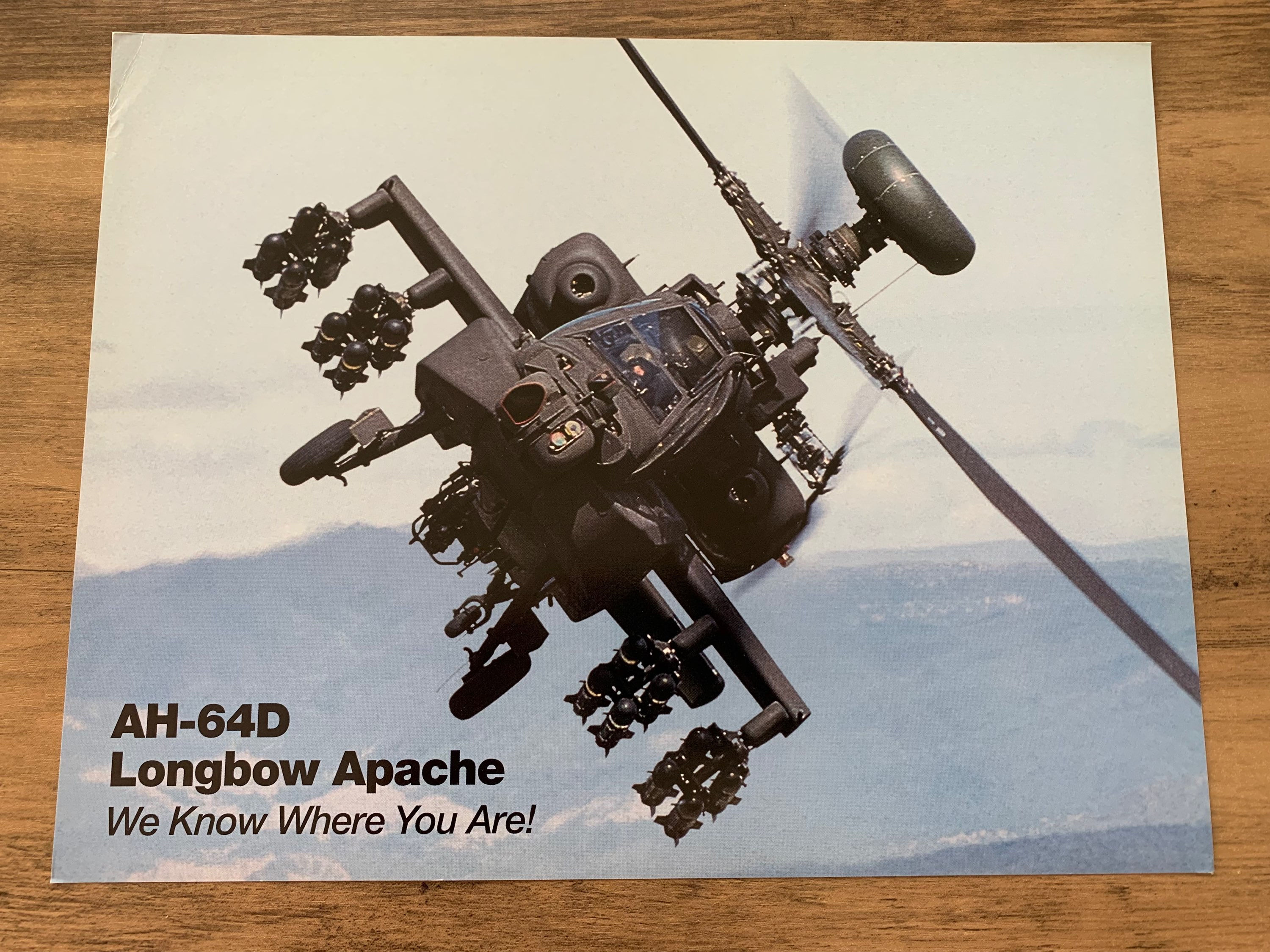 АН-64D Longbow Apache information card