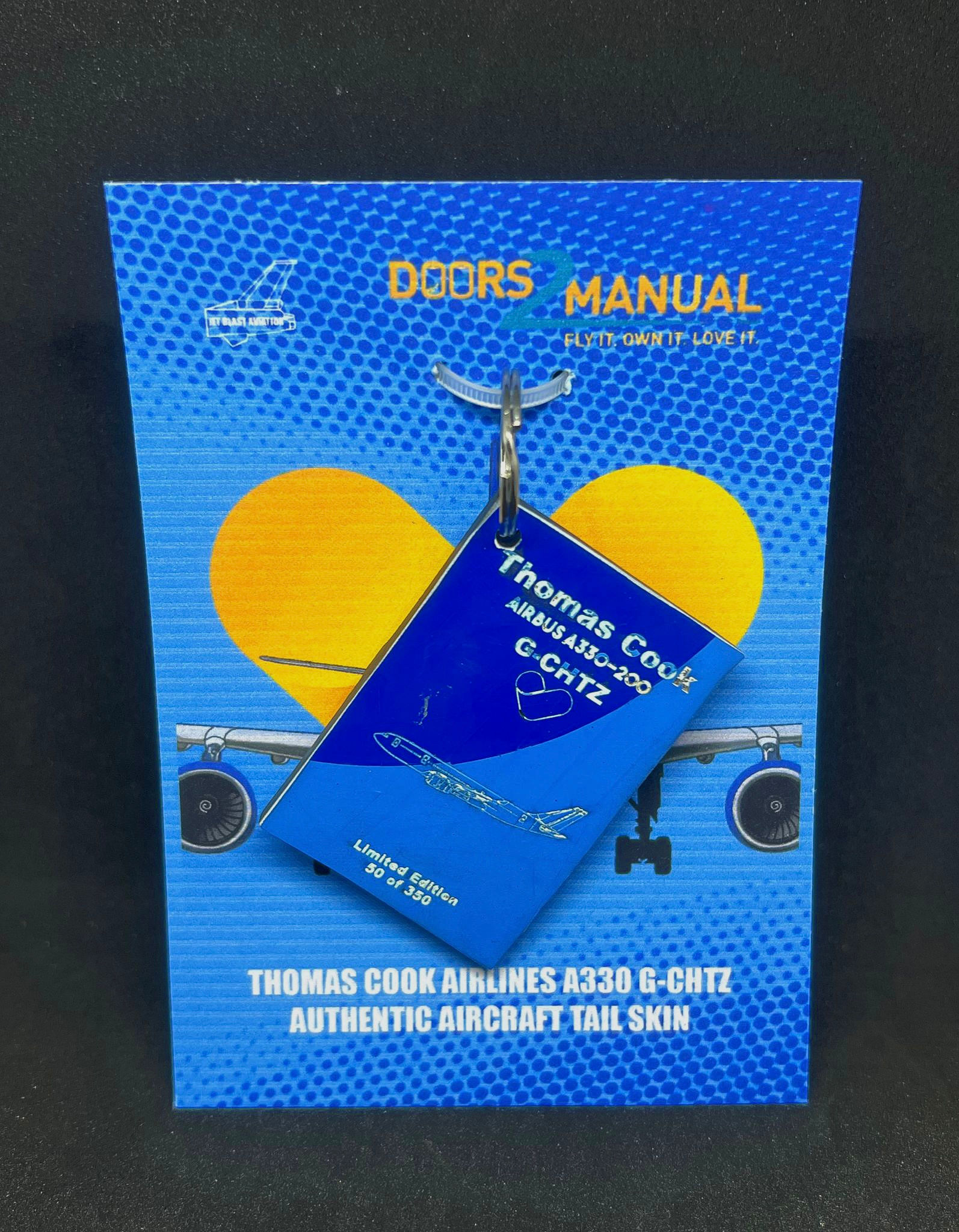 Thomas Cook A330 G-CHTZ composite tail skin tag