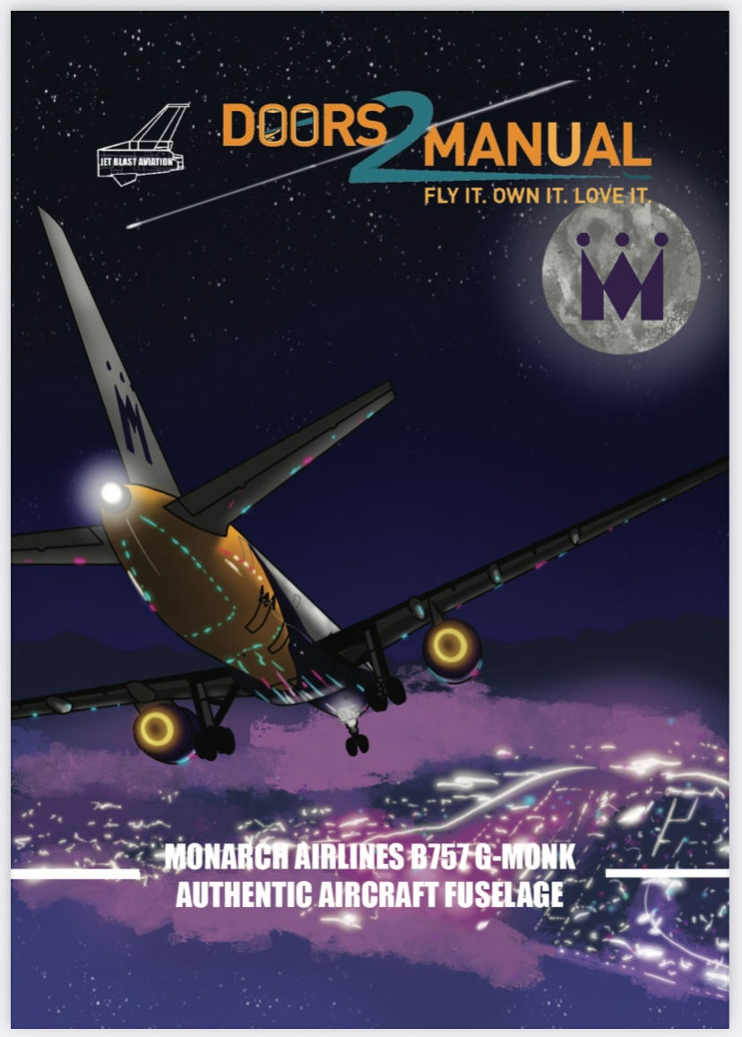 Thumbnail: Monarch Airlines B757 G-MONK APU Door skin tag