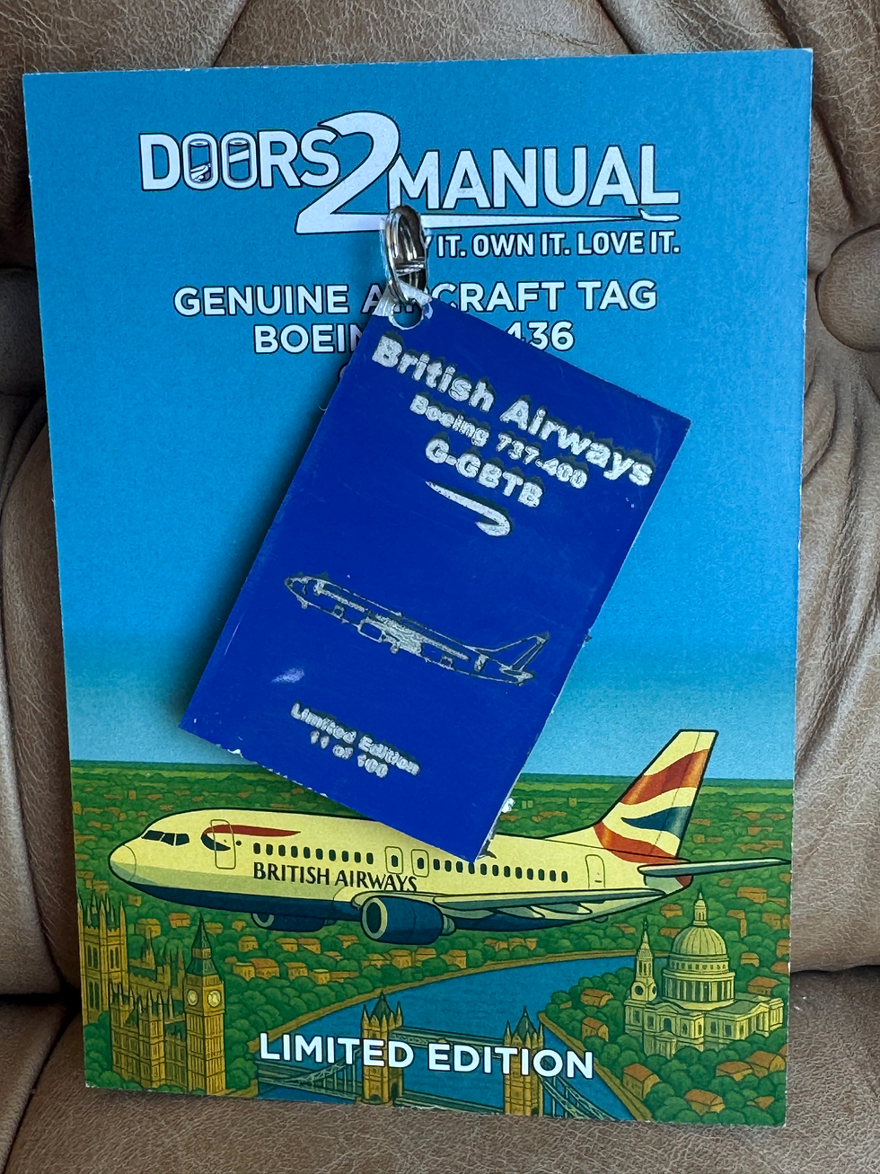 Thumbnail: British Airways 737-400 G-GBTB access door skin tag