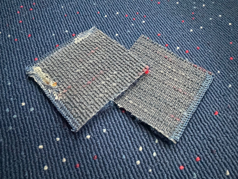 Thumbnail: TWA Boeing 747-131 N93104 cabin carpet section 
