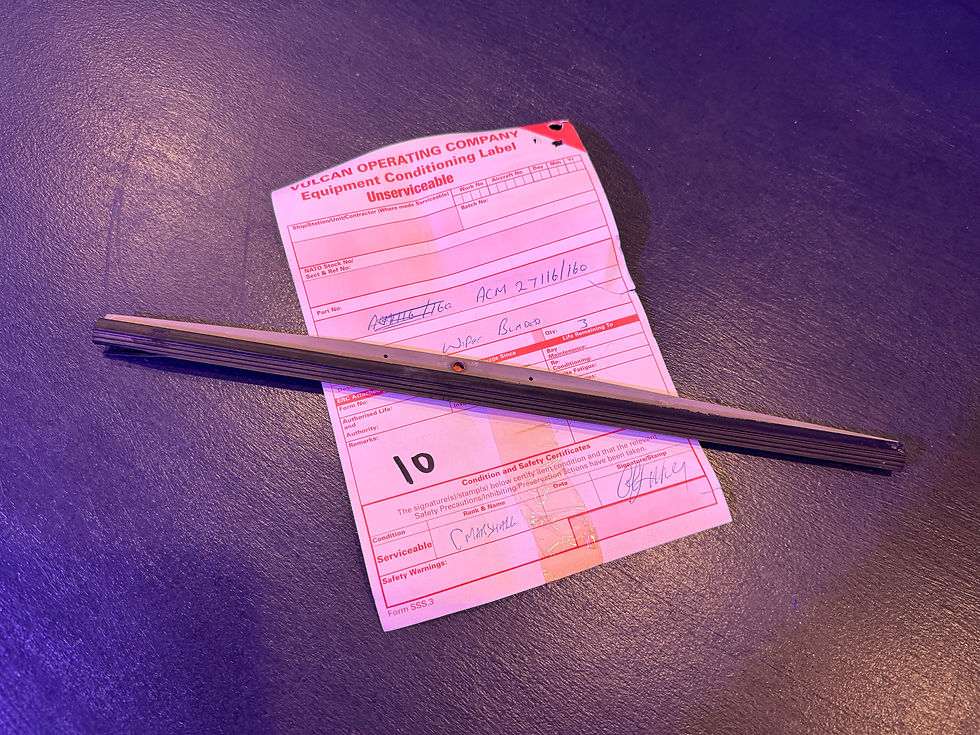 Vulcan XH558 original windscreen wiper blade