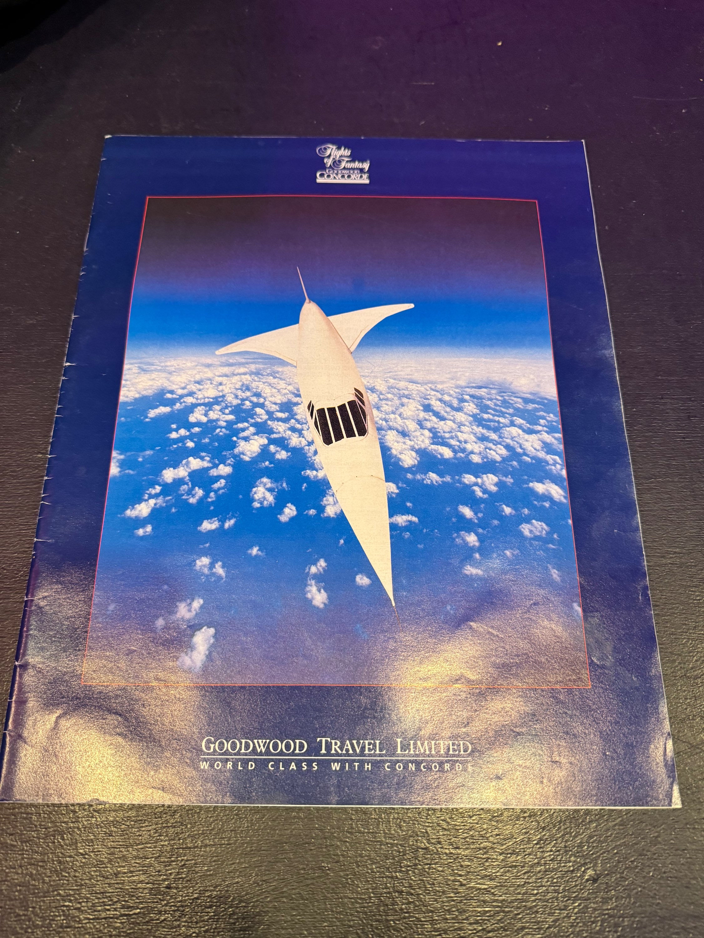 Goodwood Flights of fantasy Concorde travel brochure 1994
