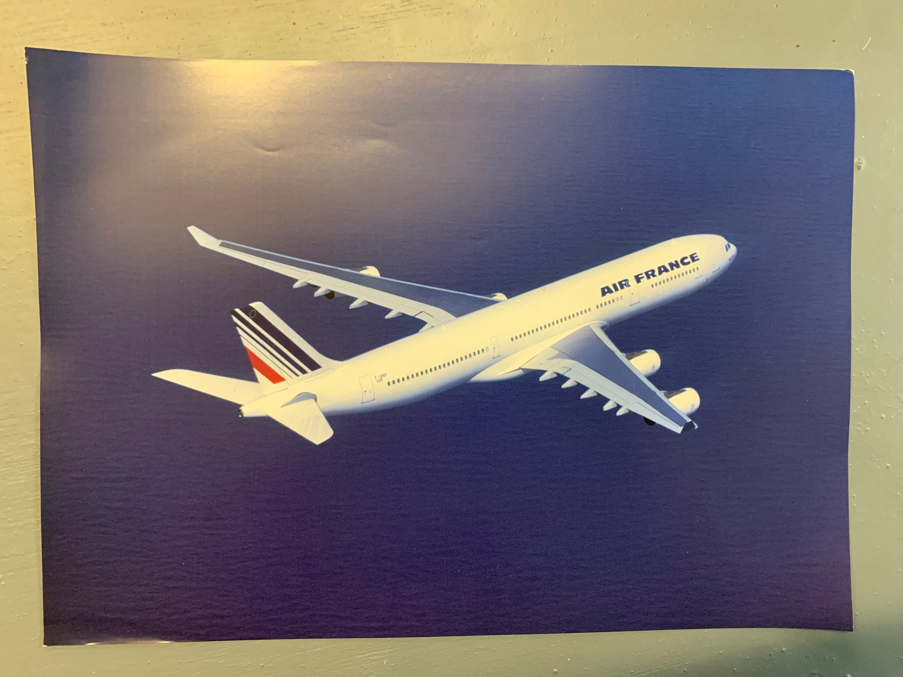 Air France Airbus A340-200 and A340-300 information card
