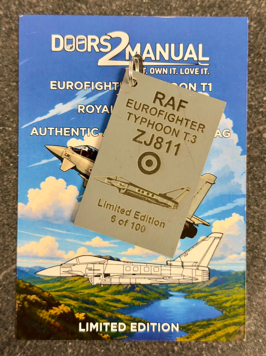 Thumbnail: RAF Eurofighter Typhoon T3 ZJ811 access panel tag 
