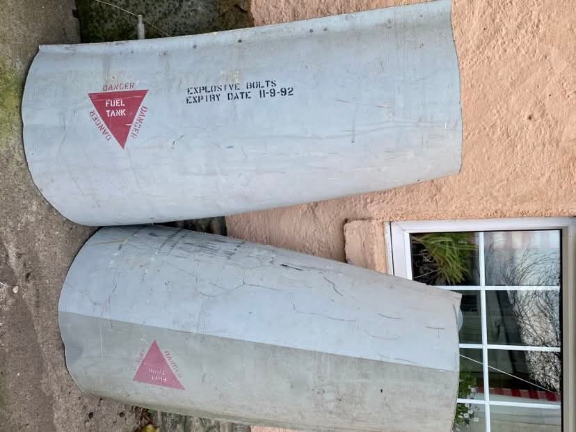 Thumbnail: RAF Wyton English Electric Canberra wing tip fuel tank corner section