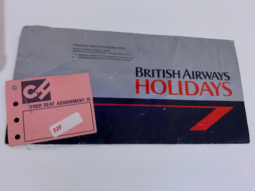 British Airways holiday retro ticket and boarding pass Doors2Manual