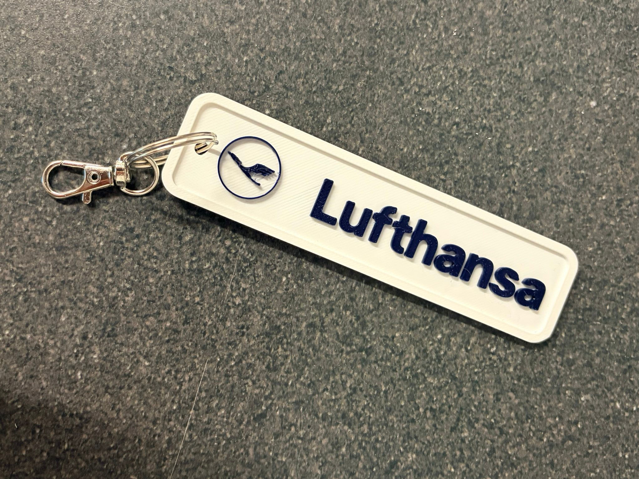 Lufthansa inspired key ring 