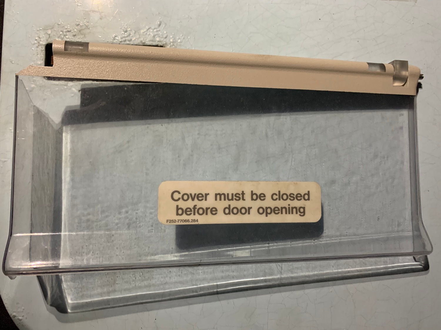 Thomas Cook G-CHTZ interior cabin door slide armed cover 