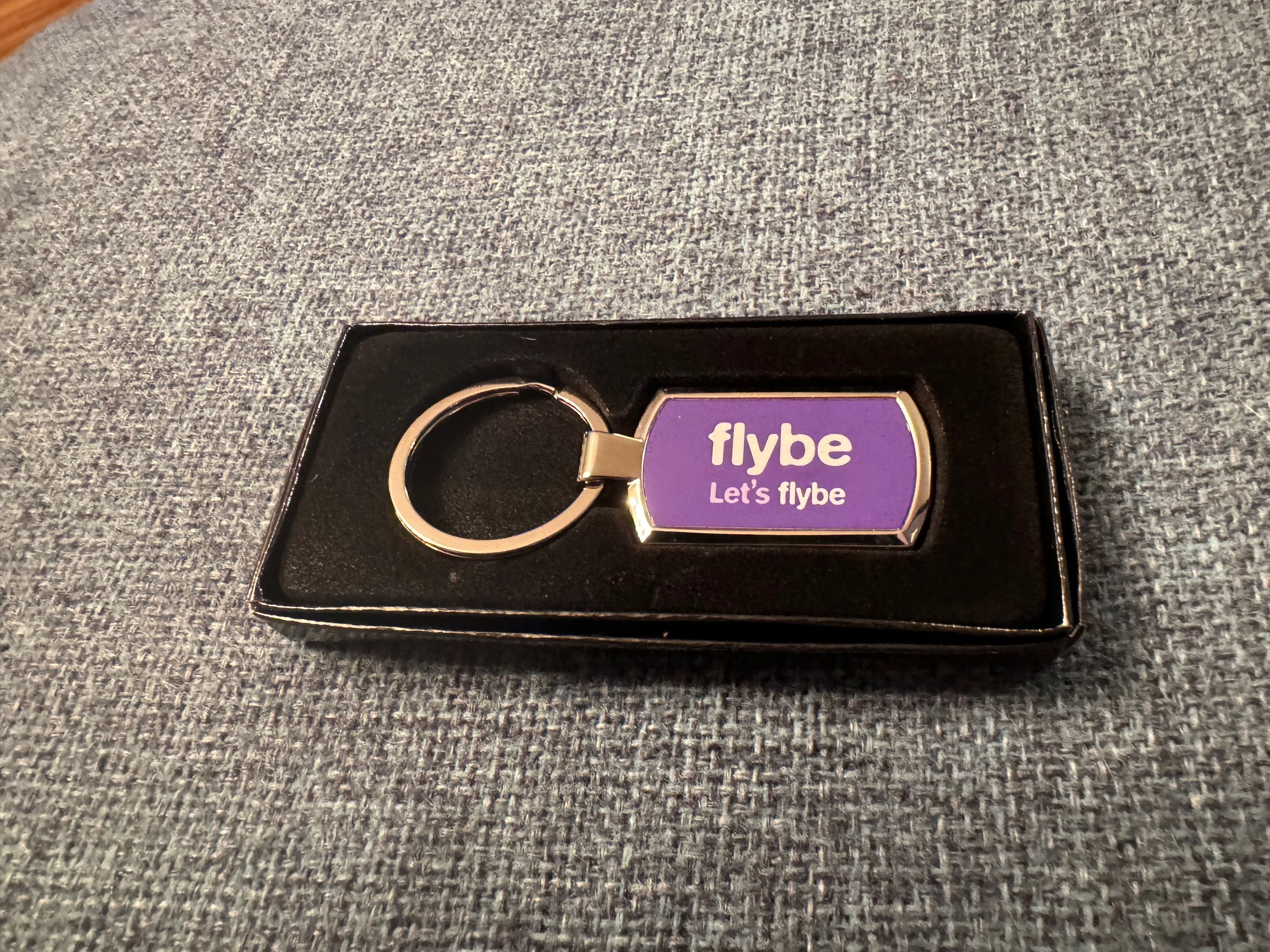 Flybe 2 metal launch keyring