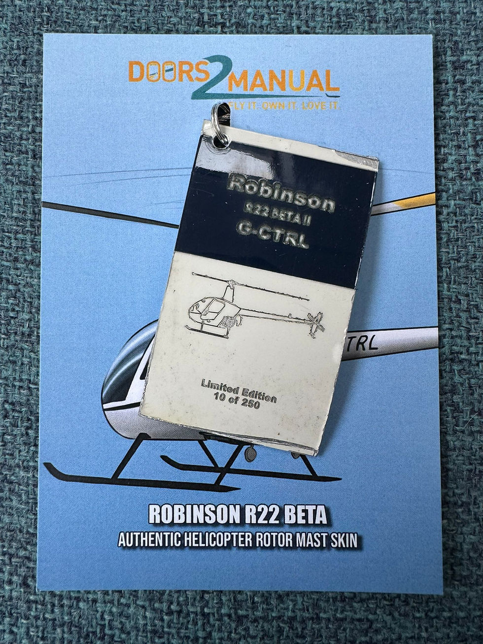 Thumbnail: Robinson R22 Beta Reg G-CTRL Helicopter Mast Tag