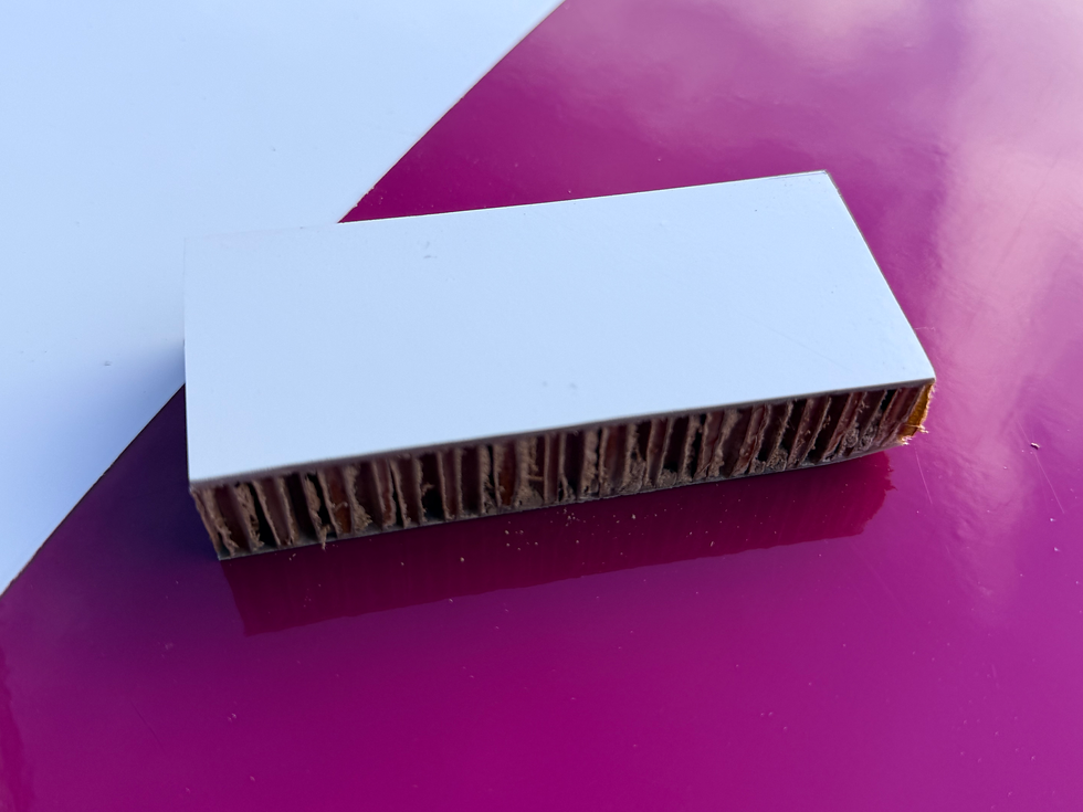 Thumbnail: Germanwings A319 D-AKNK vertical stabiliser leading edge cap composite off cut