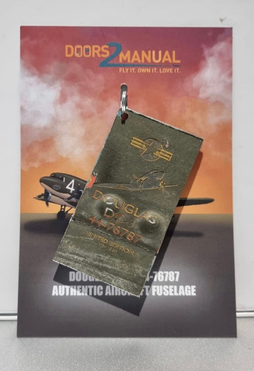 Thumbnail: WW2 USAAF 44-76787 Douglas C-47B Skytrain  (DC-3) fuselage skin tag