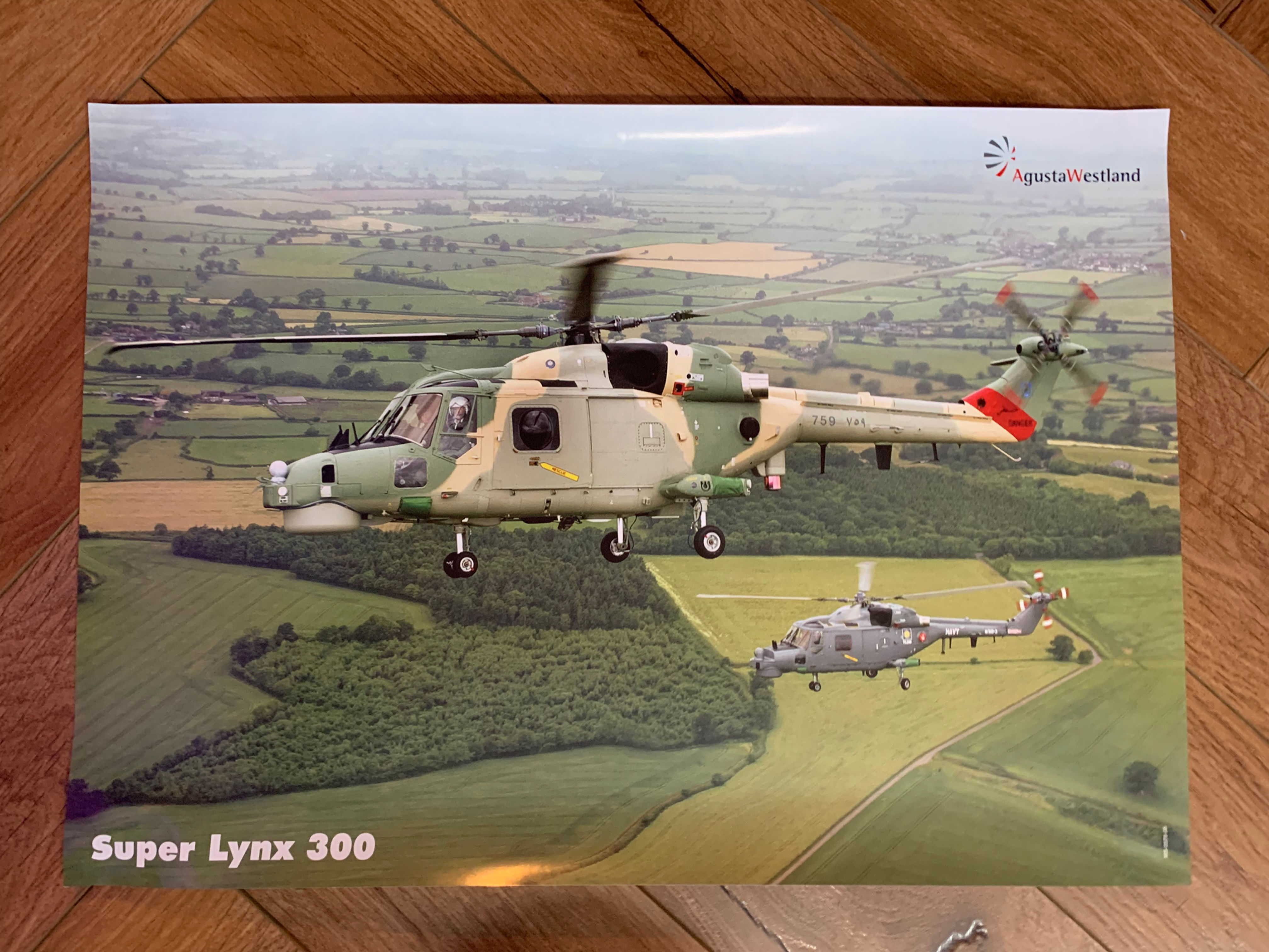Agusta Westland Super Lynx 300 poster 42x30cm
