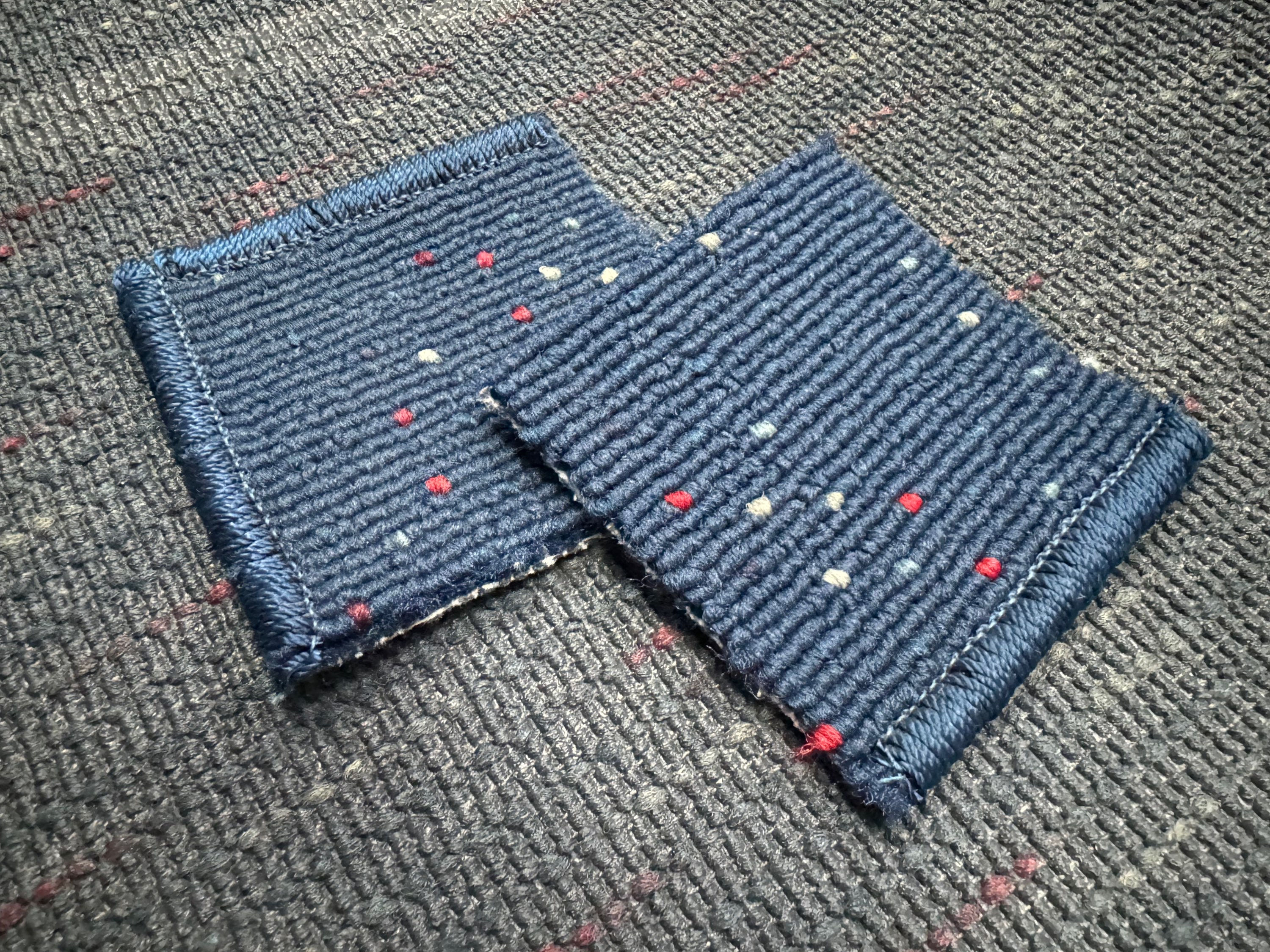 TWA Boeing 747-131 N93104 cabin carpet section 