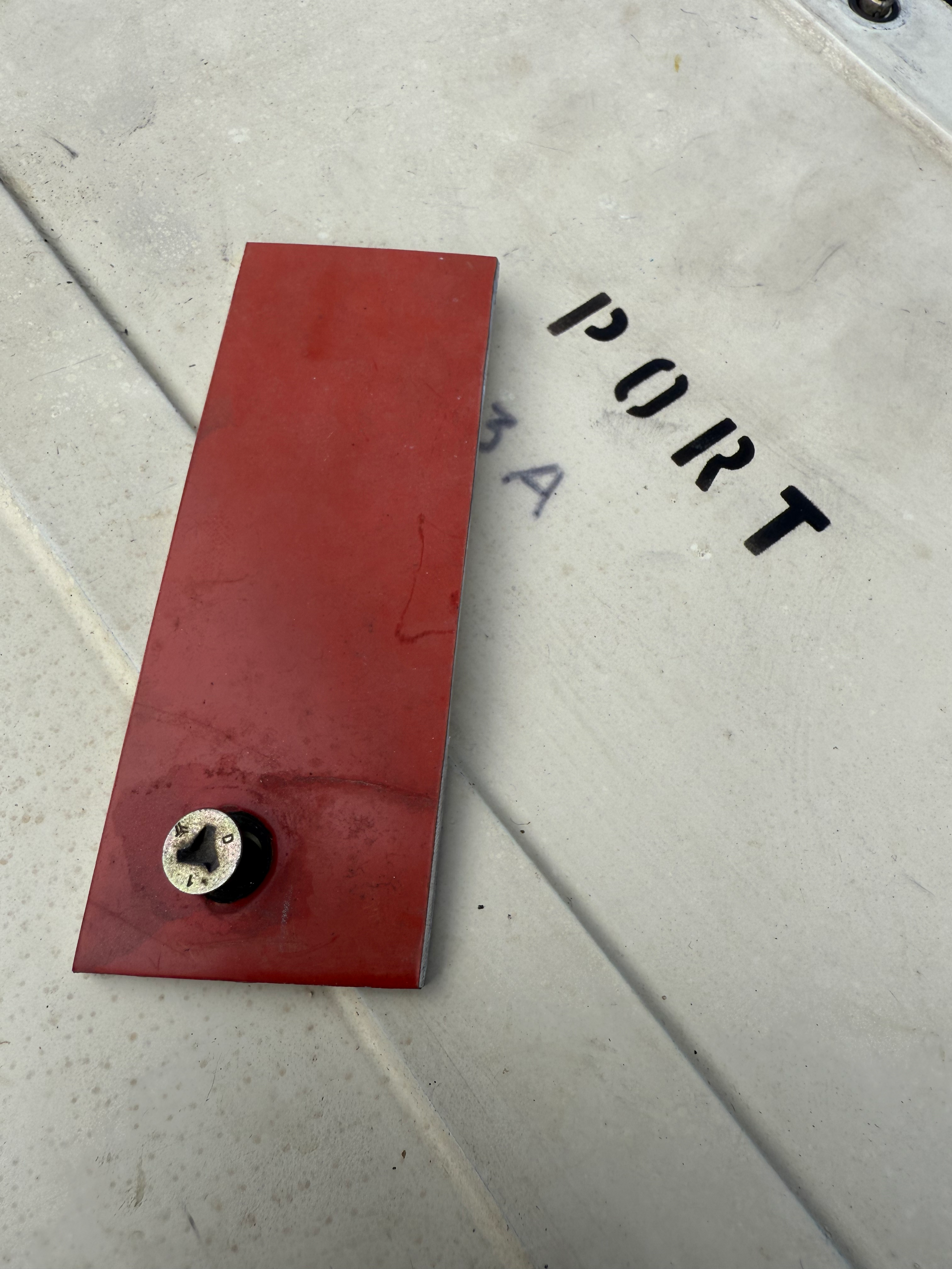 RAF Hawk Red Arrows XX245 port fuselage access panel off cut  