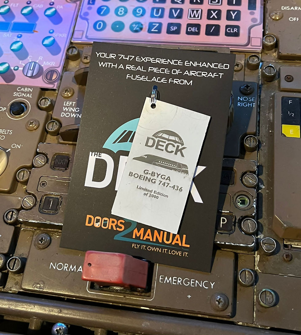 Thumbnail: Ex British Airways 747 “The Deck” G-BYGA Fuselage Skin Tag